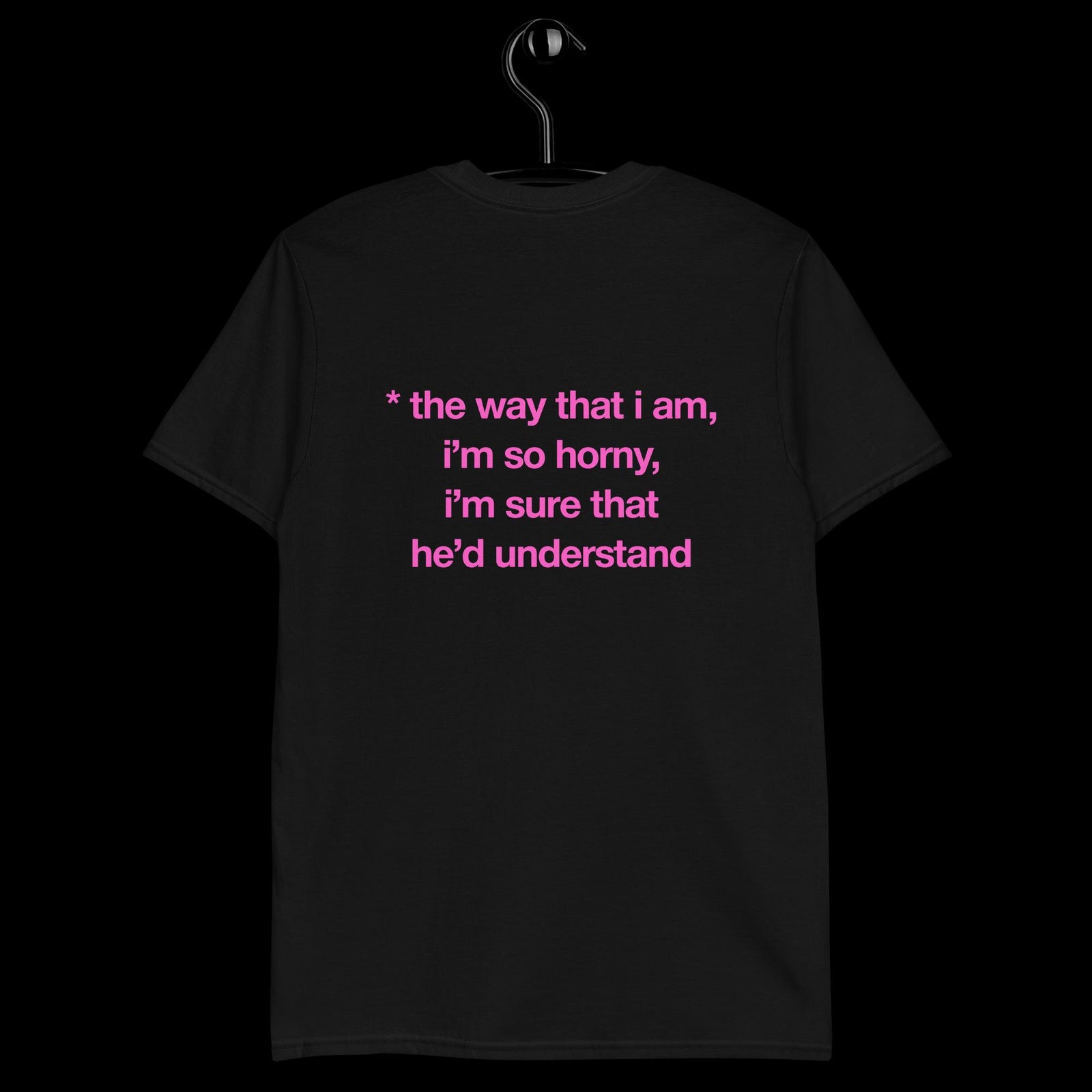 Back of black Christian Cherry God Made Me tee